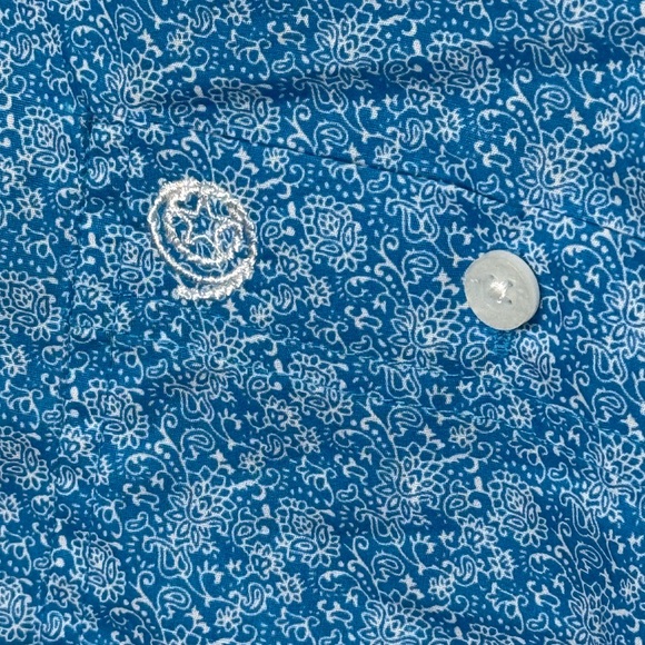 Wrangler George Strait Collection Men's Blue Button Down Shirt - Picture 5 of 7